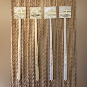Cancun Sheraton, vintage swizzle stick drink cocktail stirrers set Of 4